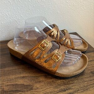 Tatami by Birkenstock Bronze Strap Sandals